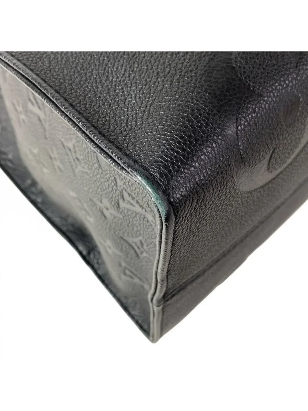 Louis Vuitton Tote Monogram Empreinte On The Go GM Noir Leather Cowhide
